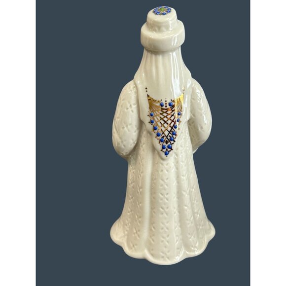 Lenox Jeweled Nativity King Gaspar Porcelain Figurine Gold Blue 7" - Picture 4 of 8